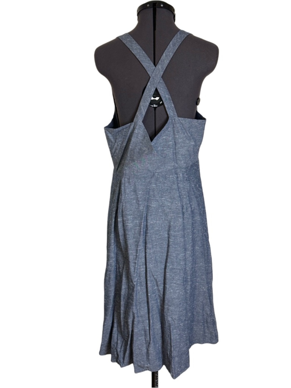 Madewell Chambray Tank Button-Front Midi Dress - Picture 4 of 8